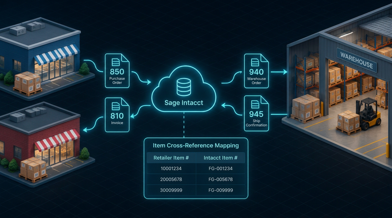 Sage Intacct Retail EDI: What It Actually Takes to Get From 850 to 810