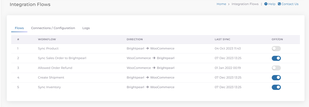 Woocommerce and Brightpearl Integration Guide