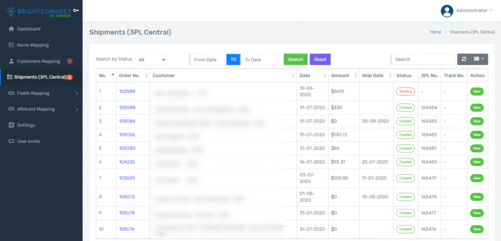 3PL Central and Brightpearl Integration Guide