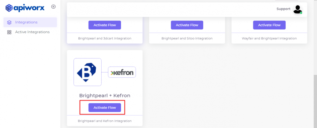 Kefron and Brightpearl Integration Guide