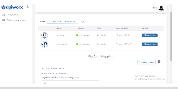 Shopify View Order Edit Sync Logs