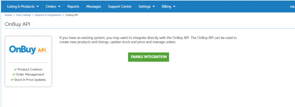 OnBuy and Brightpearl Integration Guide