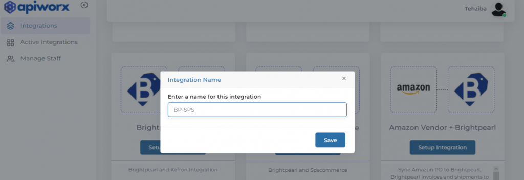 Brightpearl and SPS Commerce Buy to ESB Integration Guide