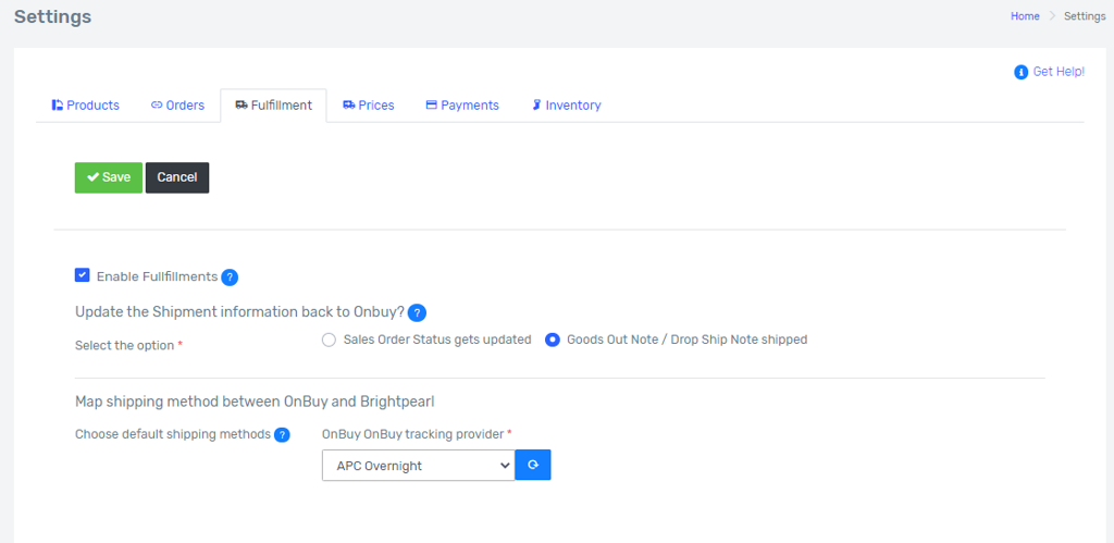 OnBuy and Brightpearl Integration Guide