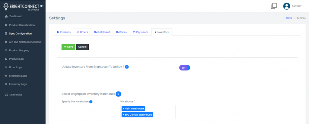 OnBuy and Brightpearl Integration Guide