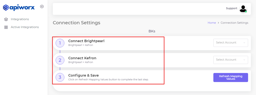 Kefron and Brightpearl Integration Guide