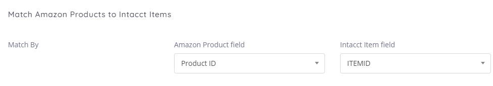 Amazon: Inconnect Amazon Settings