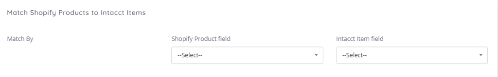 Inconnect - Shopify and Intacct Integration