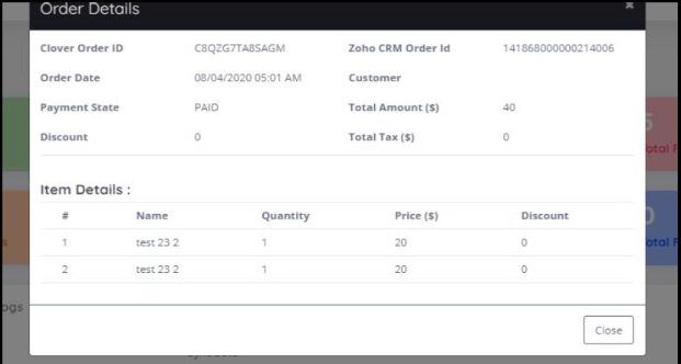 CloConnect - Clover POS & Zoho CRM Integration Guide