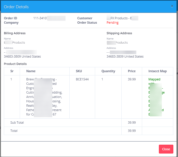 Shopify: View Order Synchronization Logs