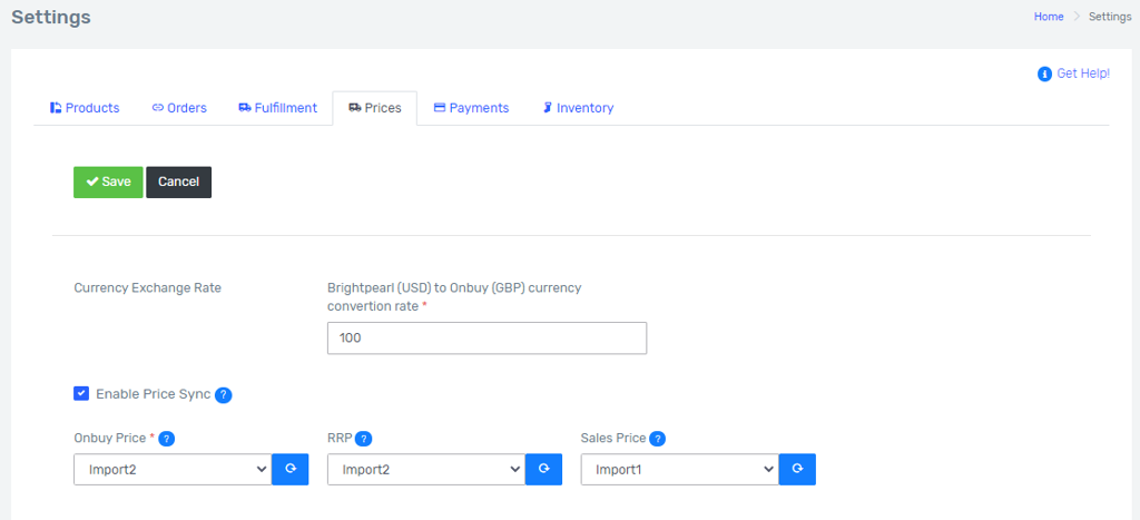 OnBuy and Brightpearl Integration Guide