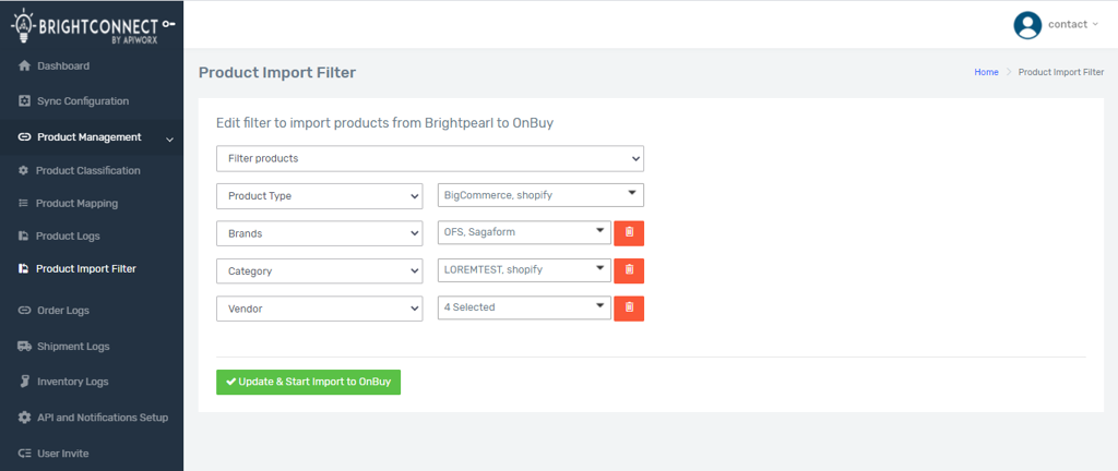 OnBuy and Brightpearl Integration Guide