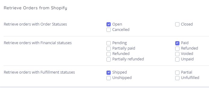Inconnect - Shopify and Intacct Integration