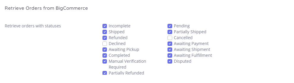 Inconnect - Bigcommerce and Intacct Integration Guide