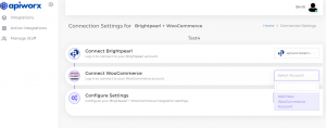 Follow the steps to connect BrightPearl to WooCommerce with ESB